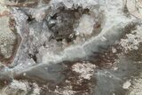 Las Choyas Coconut Geode with Amethyst Crystals - Mexico #165395-1